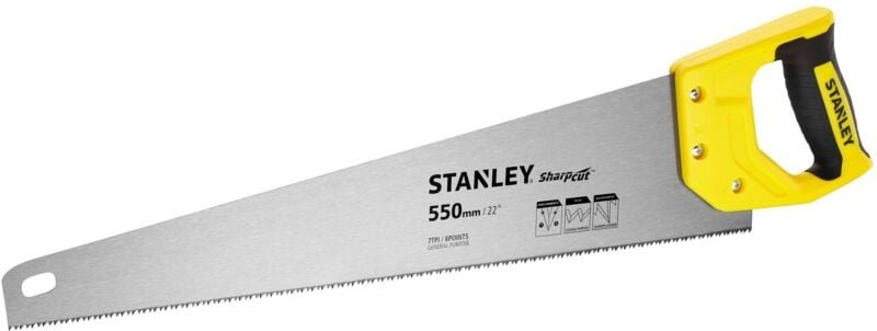 Stanley - Handsäge Sharp Cut 550mm / 22', 7TPI