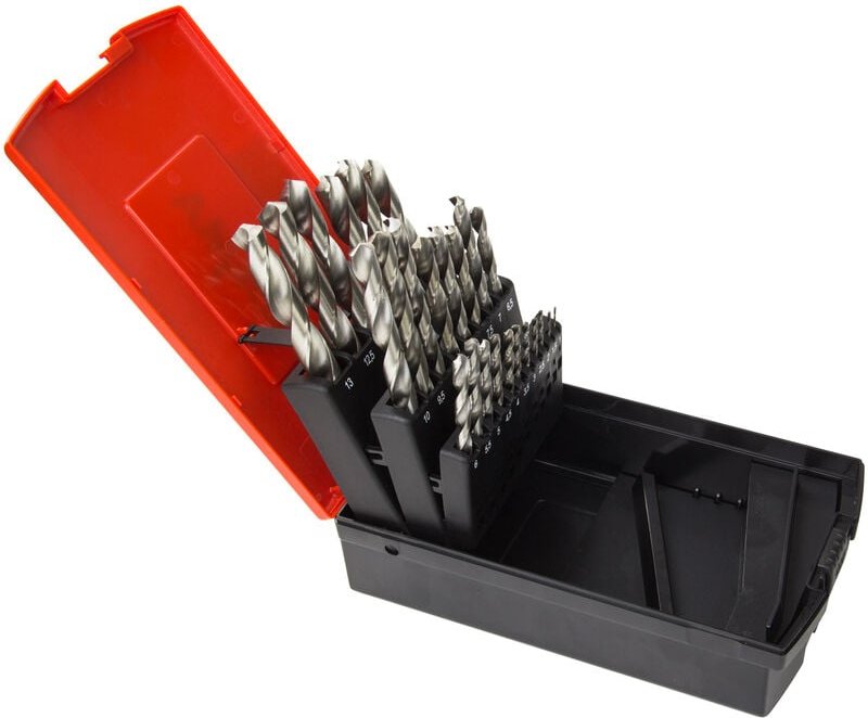 Spiralbohrer m. Kassette hss 'pro' 25 tlg. 1-13 mm