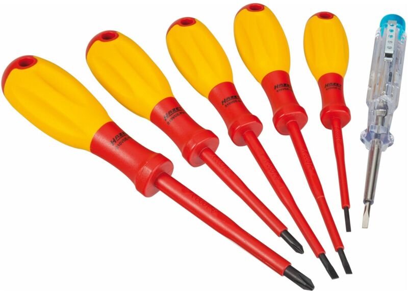 Hazet - Schraubenzieher-Set Schraubendreher-Satz 6-teilig 810/6 vde Kreuz/Schlitz