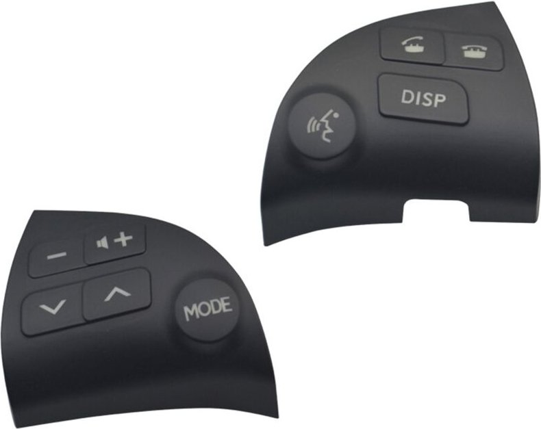 Tlily - Auto Lenkrad-Steuerschalter Audio Bluetooth Multi-Tastenabdeckung für Lexus ES350 2006-2012 84250-33190-C0