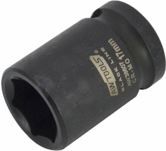 Awtools nasadka udarowa sześciokątna 1/2" krótka 19mm black line