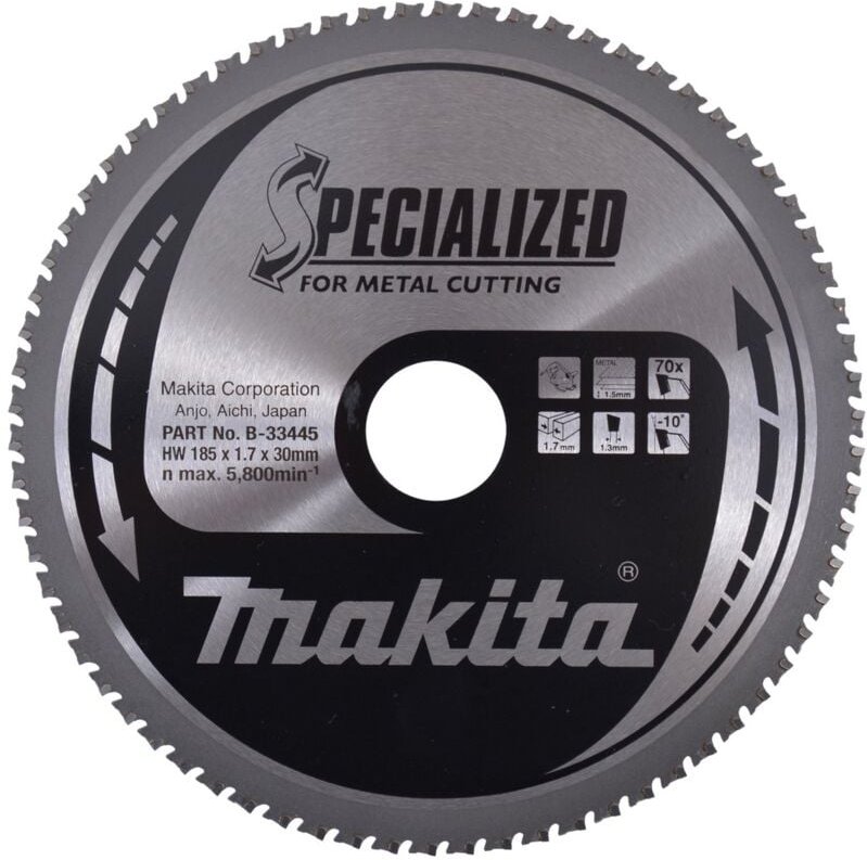 Specialized Sägeblatt 185x30x70Z - Makita