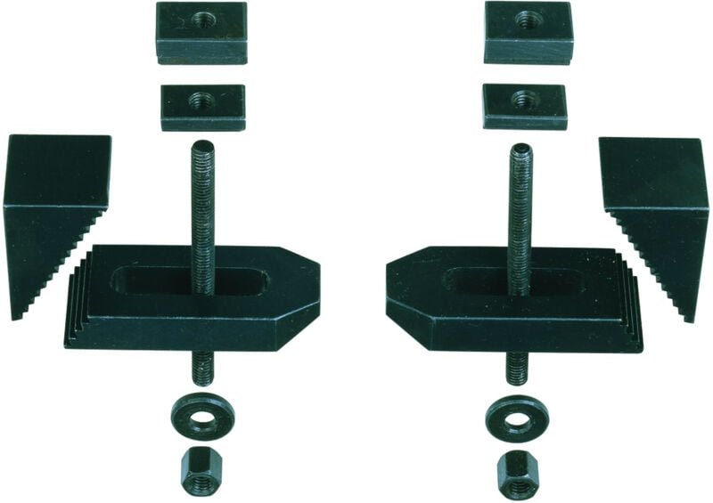 Proxxon - Stufenspannpratzen aus Stahl, Werkstücke bis 20 mm Dicke, 2 Stück - 24256