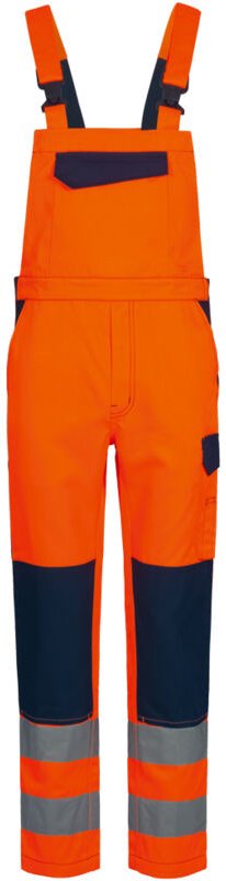 Gr .42 BAUTZEN WARNSCHUTZ-LATZHOSE orange BAUTZEN HIGH VISIBILITY BIB TROUSE