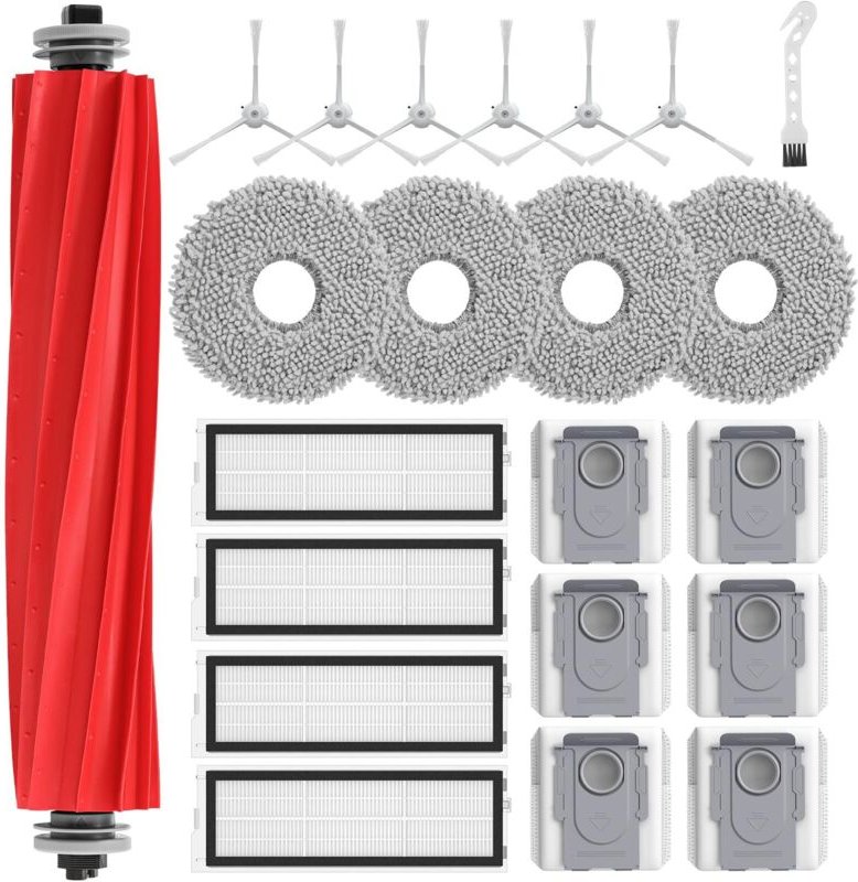 22 Stück Zubehör für Roborock Qrevo S/Qrevo Pro/Qrevo Max V Saugroboter, Qrevo S/Qrevo Pro/Qrevo MaxV Ersatzteile für Ro...