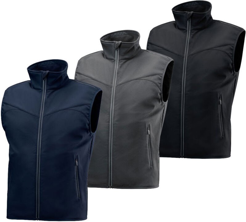 Neri Jackson Softshell-Arbeitsweste - L - Schwarze