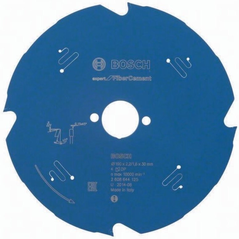 Hm Kreissägeblatt 190x2,2x30mm Z4 tf Expert Fiber Cement - Bosch