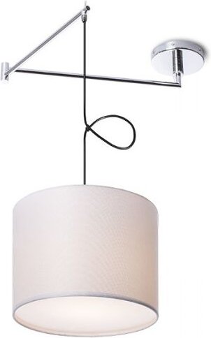 Broadway Pendelleuchte mit weißem Chromarm 230V E27 42W