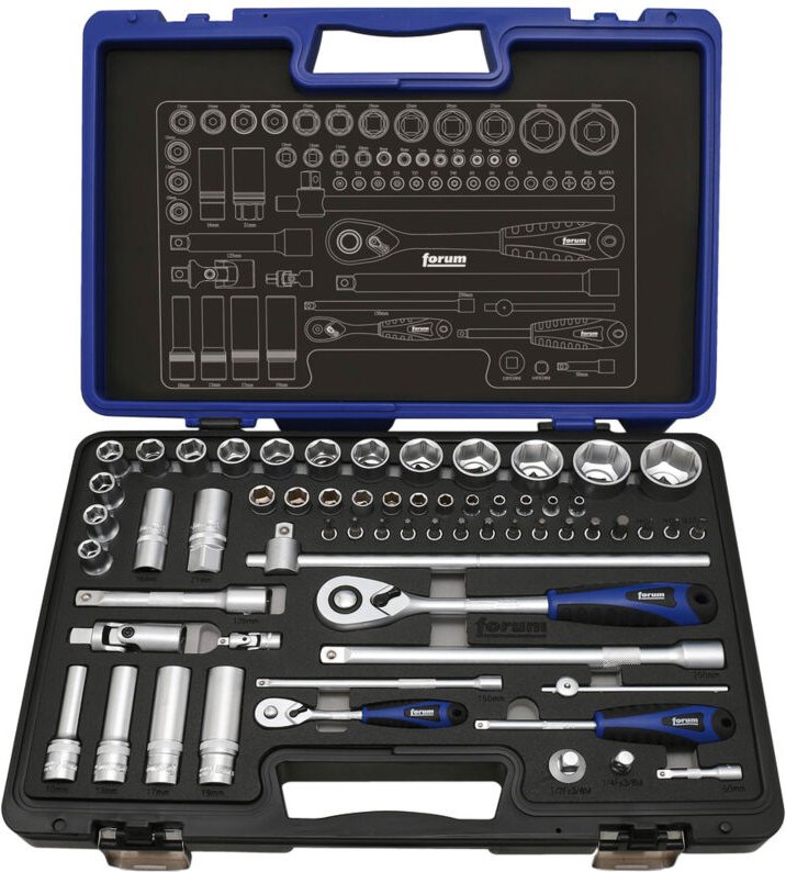 Steckschlüsselgarnitur 1/4 + 1/2, 60-tlg. 6-kant, Schlitz, ph, pz, torx - Forum