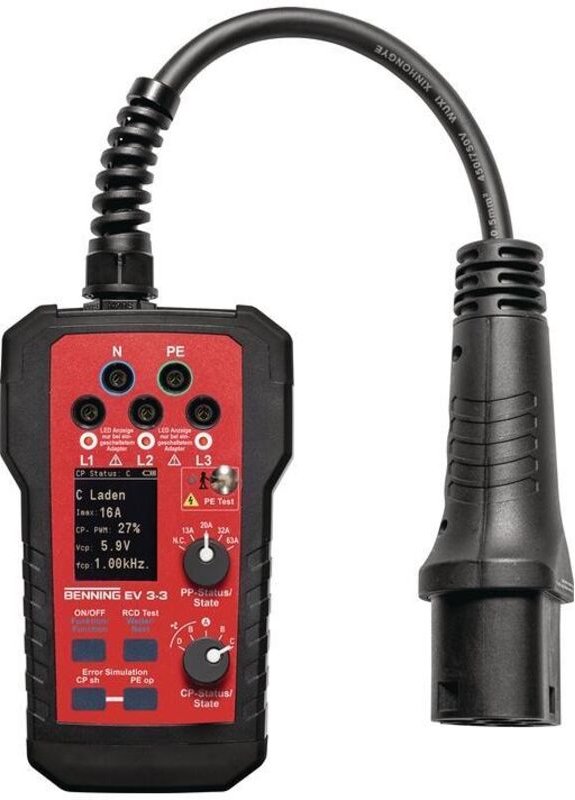 Wallboxtester EV3-3 zur Prüfung für EV-Ladesäulen