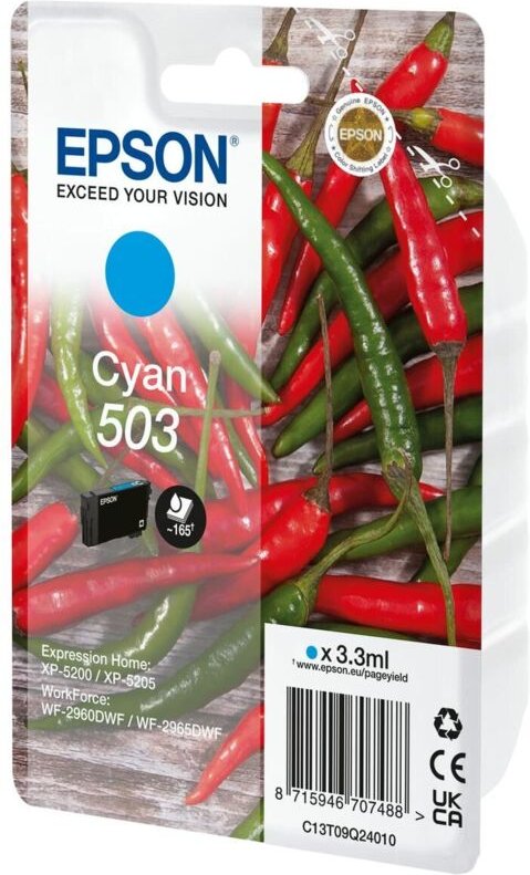 Epson 503 Druckerpatrone 1 Stück(e) Original Standardertrag Cyan