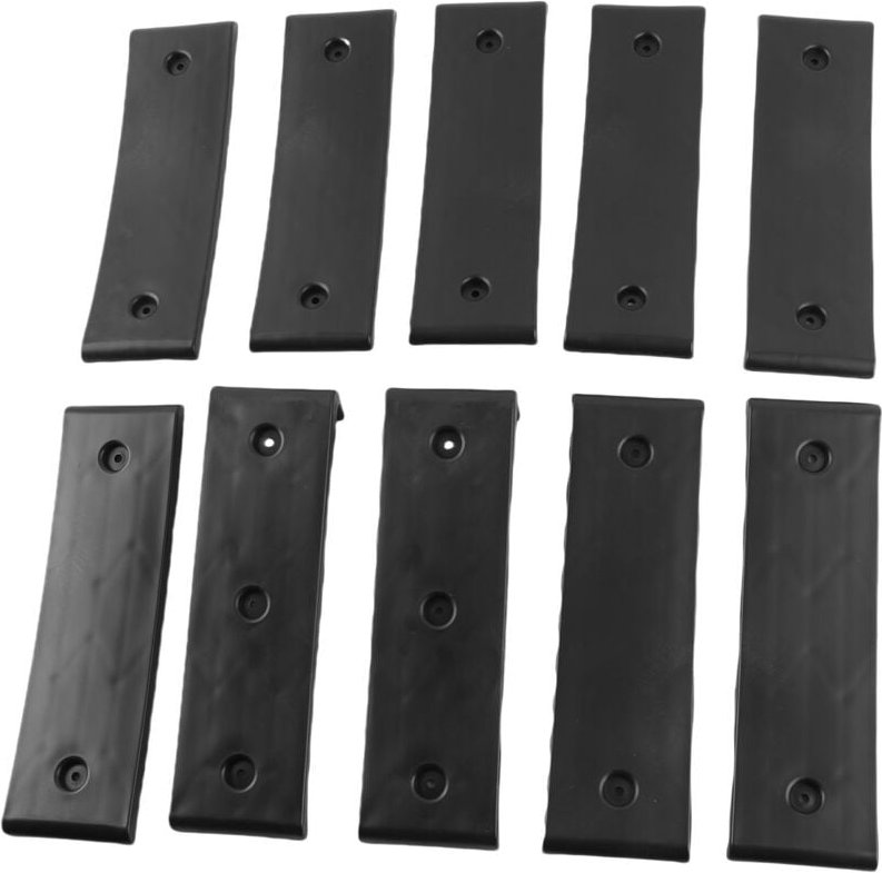 Thumbnail - AKLOSIPY Hervorragende schwarze Bootsgleitmatte, 10 Stück, wetterfestes ABS-Material, geeignet für fast alle gestapelten...