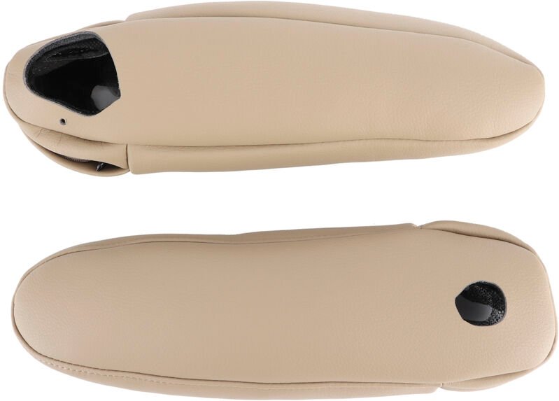 Schutzhülle aus Kunstleder für Sitzarmlehne, Auto-Armlehnenbezug (Beige).