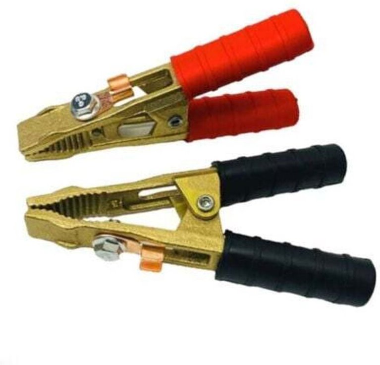 ZVD - Kit 2 pinces pro(+ et -) en laiton de batterie ou de demarrage 250B,Pinces de demarrageou de batterie,