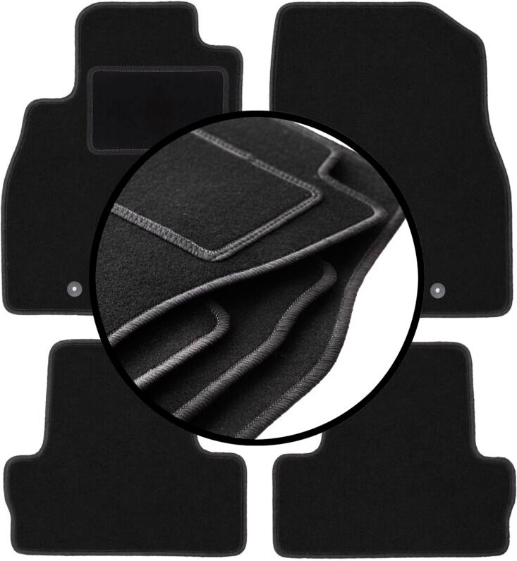 Komplettset Veloursmatten für: Opel Ampera I Schrägheck (2012-2017)