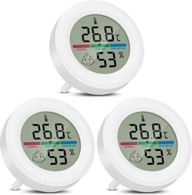 Digitales Thermometer-Hygrometer für Terrarien – Präzise Temperatur- und Feuchtigkeitsmessung für Innen, Außen, Inkubato...