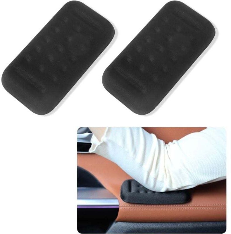 Confezione da 2 cuscinetti per bracciolo auto con imbottitura in memory foam, cuscinetto universale per bracciolo portie...
