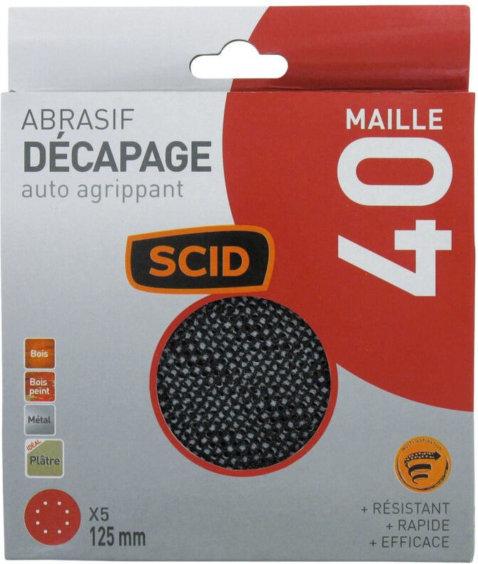 Auto-Klettscheibe ø 125 mm 40 5