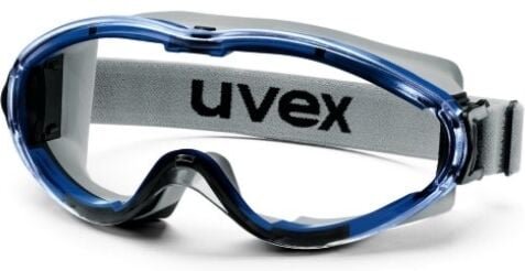 Uvex Ultrasonic Supravision Extreme Schutzbrille: Transparent/Blau-Grau