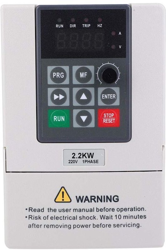 Vtizikl Variateur de fréquence VFD , Convertisseur de fréquence 2.2KW 220V , Convertisseur de moteur VFD monophasé à tri...
