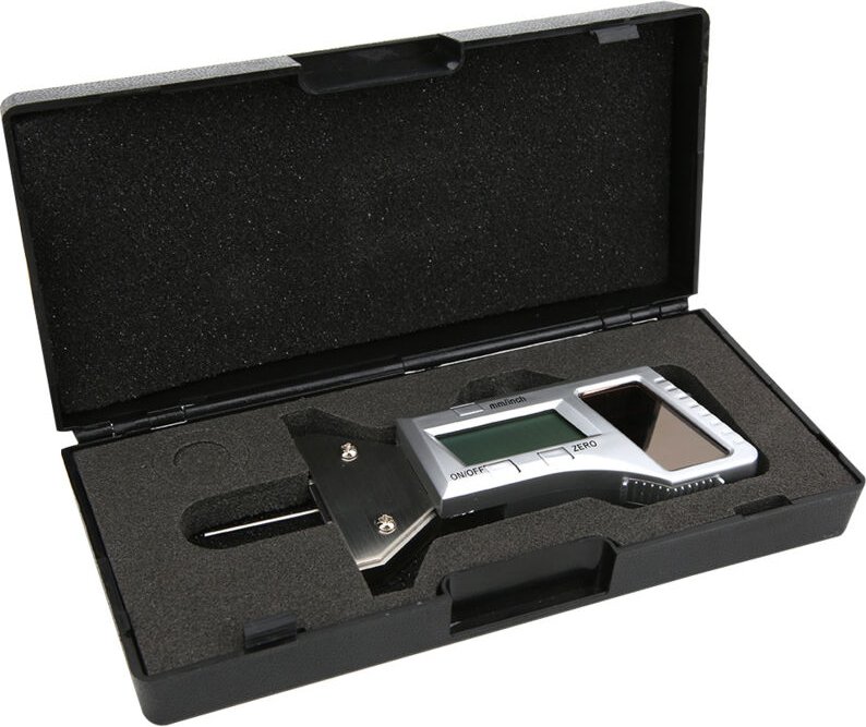 Digitales Reifentiefenmessgerät, solarbetriebener elektronischer Edelstahl-Messschieber 0,25 mm 0,01 mm mit präziser und...