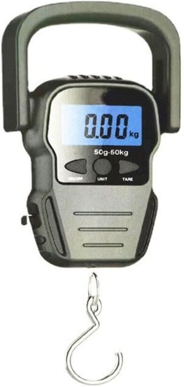 Ahlsen - Elektronische Gepäckwaage/tragbare digitale Waage/Kofferwaage mit hintergrundbeleuchtetem lcd für Reisen, Angel...