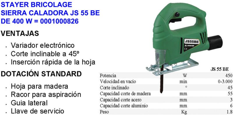 Stayer Stichsäge DIY JS 55 BE 450W
