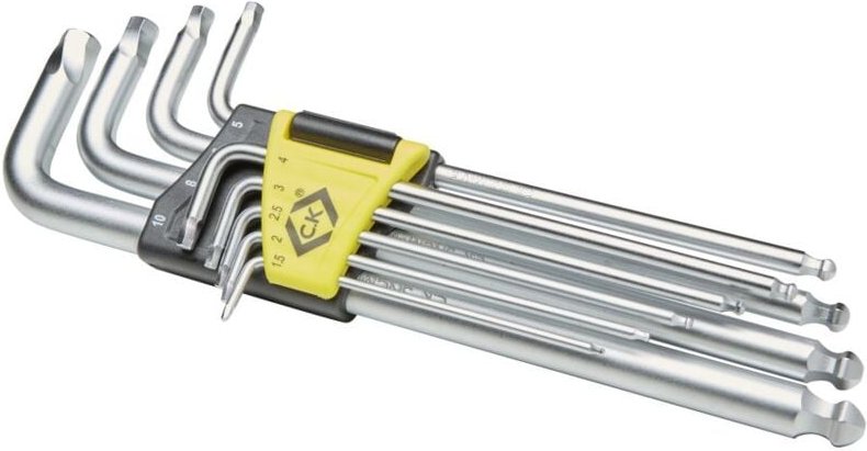 C.k Magma - c.k T4440M Winkelschraubendreher-Set 1.5 mm, 2 mm, 2.5 mm, 3 mm, 4 mm, 5 mm, 6 mm, 8 mm, 10 mm 9t