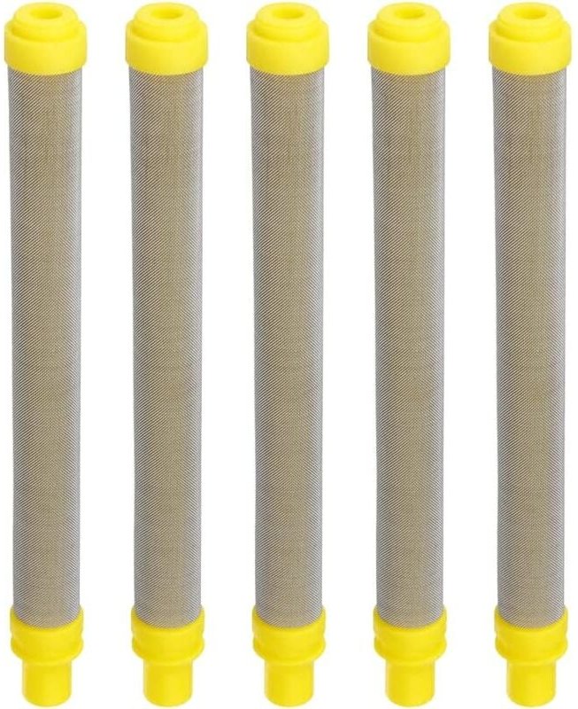 Ersandy - 5 Stück 100 Mesh-Filter für Wagner Airless-Farbspritzpistolen, Edelstahl-Filterelemente für Wagner Airless-Far...