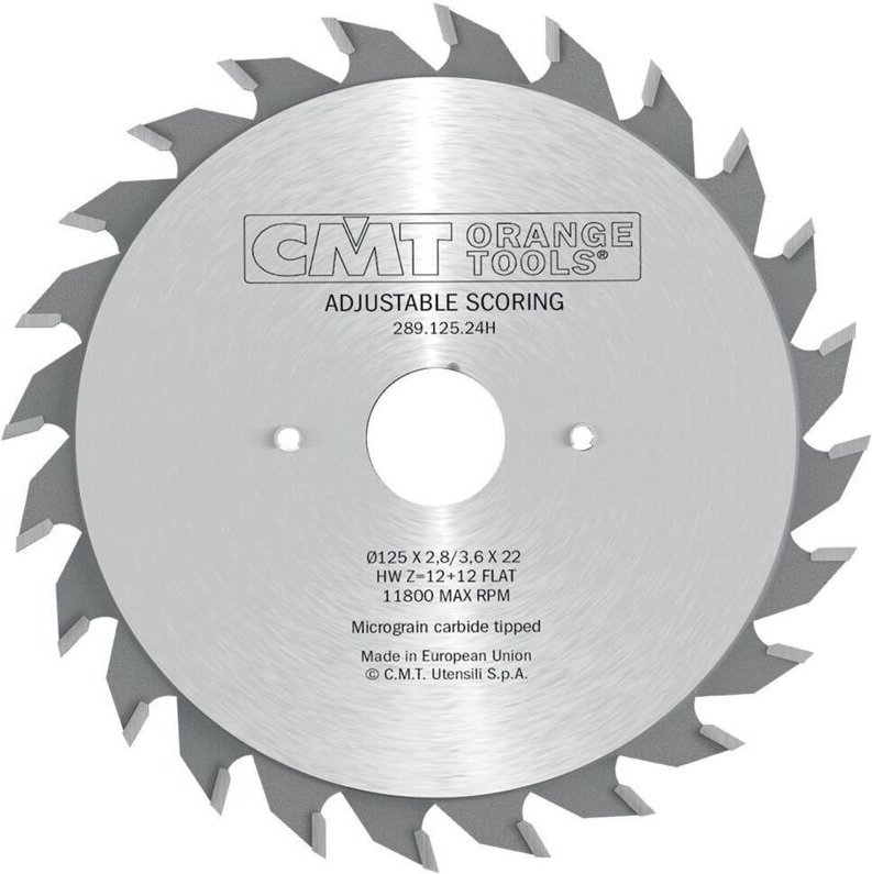 289.120.24k Hm Ritzkreissägeblatt 120x2.8-3.6x22 Z=24 Flachzahn