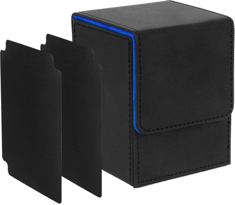 Aufbewahrungsbox für Magic-Karten, Deckbox kompatibel mit MTG-Karten, fasst über 100 TCG-Karten, Kartenbox mit zwei Kart...