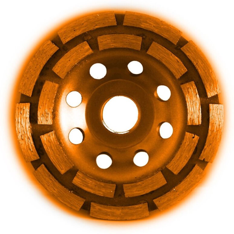 Trade Shop - Diamantscheibe für Marmor, Stein, Zement, ø 11,5 cm, 115 mm, flexibles Segmentrad -