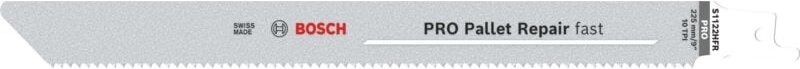 Bosch PRO Pallet Repair fast S1122HFR Säbelsägeblatt, 0,9 x 19 x 225 mm, 100 Stück