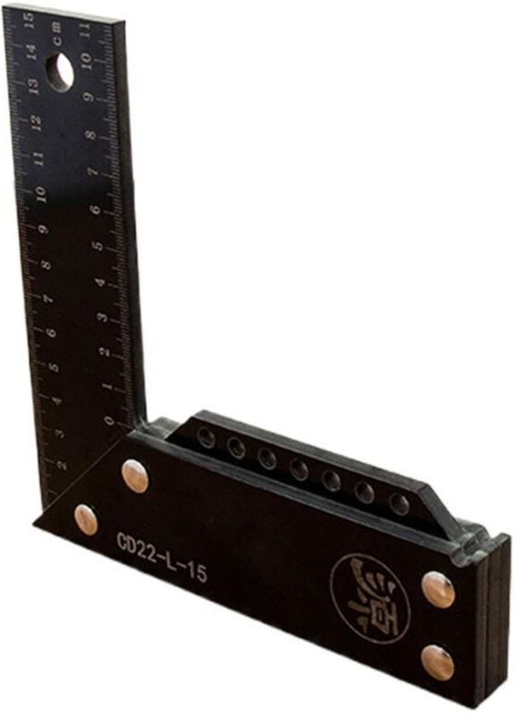 Framing Square, Multifunctional Right Angle Ruler, Carpenter Tools, L-Squares, Metal Ruler, Straight Edge Tool, Square T...