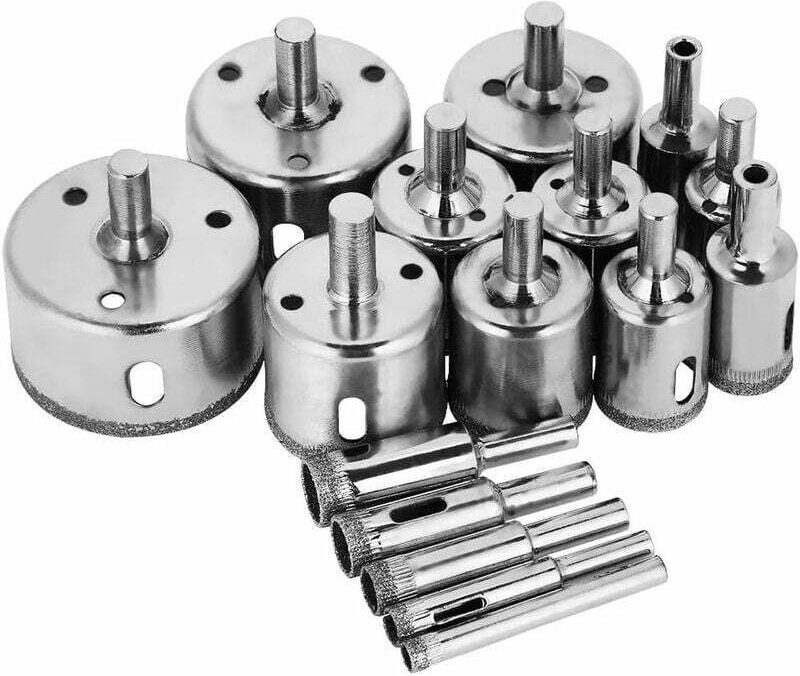 16-teiliges Glasbohrer-Set im OPP-Beutel