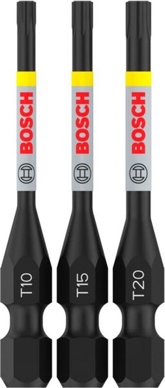 Pro Schrauberbits Torx Impact Bit, T10, T15, T20, 55 mm, 3-tlg. - Bosch