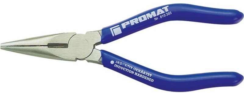 Flachrundzange Länge 145 mm flach-rund gerade poliert Kunststoffüberzug