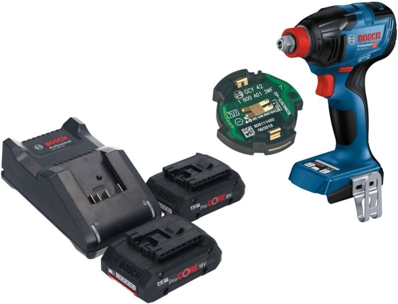 Bosch Professional - Bosch gdx 18V-210 c Professional Akku Drehschlagschrauber 18 v 210 Nm Brushless + 2x ProCORE Akku 4...