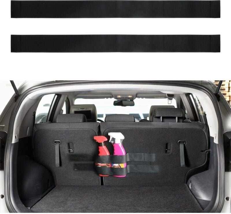 Stück Kofferraumgurt, Kofferraum-Organizer mit Klettverschluss, Auto-Klettstreifen zum Sichern von Gegenständen im Auto ...