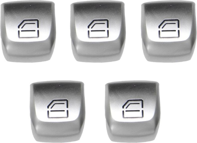 Tlily - 5X Auto Links Rechts Vorne Fenster Schalter Reparatur Knopf Abdeckung für c W205 C200 W253 glc 260 2229052203