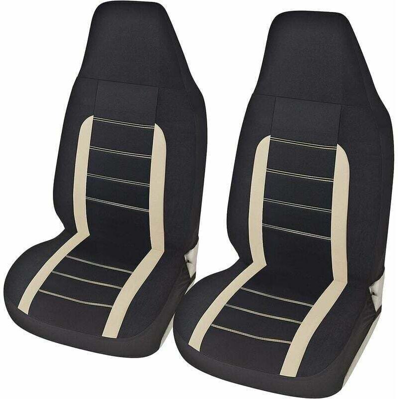 Triumphe Universal-Vordersitzbezüge – Universal-Sitzbezugset – Auto-Tuning-Zubehör – Beige