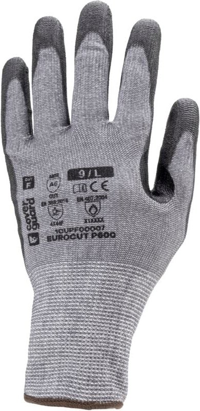 Schnittfeste Handschuhe mit verstärktem Daumen, Touch-Funktion, EUROCUT P600 CUT F, Größe 9