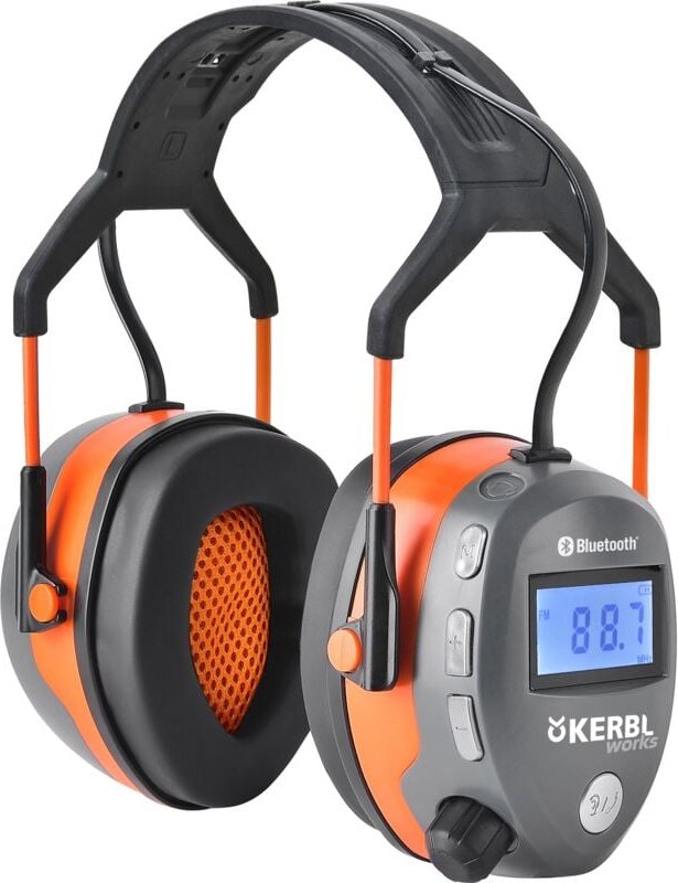 Kerbl - Gehörschutz mit Bluetooth- und Radio-Funktion, Kapselgehörschutz 345131