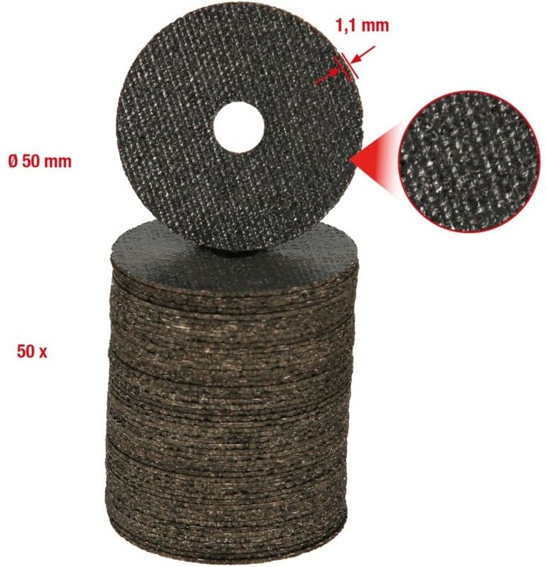 KS Tools Hochleistungs-Dünntrennscheibe, Ø 50 mm, 1,1 mm, 50er Pack
