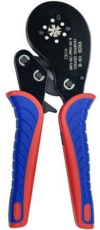 Outil de sertissage de bornes tubulaires, pince à sertir les fils de type cliquet, adapté aux fils de 0,08 à 16 mm² (28 ...