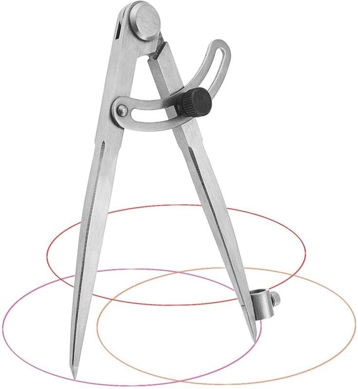 20 cm Zimmermannszirkel, professioneller Zirkel aus Kohlenstoffstahl, Zirkel mit großem Durchmesser zum Zeichnen von Kre...