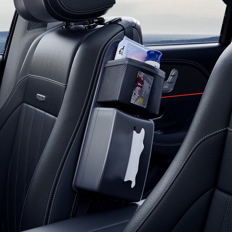 Thumbnail - PU Leder Auto Tissue Halter Serviette Box Auto Armlehne Box Tissue Halter