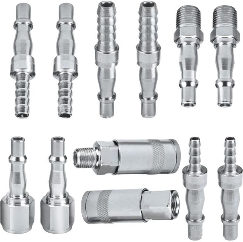 S-Giant Luftverbinder, 12 Luftanschlüsse, 6,35 mm BSP-Luftschlauchanschlüsse für 6-, 8- und 10-mm-Schläuche