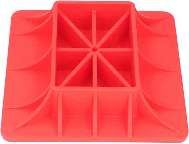 Robuster Riser Jack Offroad-Basis, rotes Nylon, bruchsicheres Stützbrett für Sand, Schlamm, Gras, weichen Boden