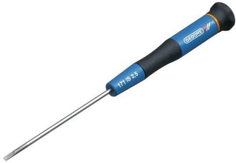 L+ 171 is 2,5 Elektronik-Schraubendreher, Schlitz 2,5 mm